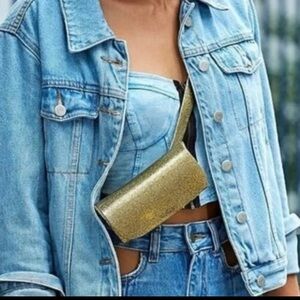 Melissa Cute Bag in Gold Glitter